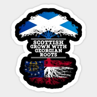 Scottish Grown With Georgian Roots - Gift for Georgian With Roots From Georgia Sticker